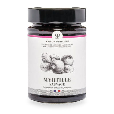 Confiture de myrtilles sauvages