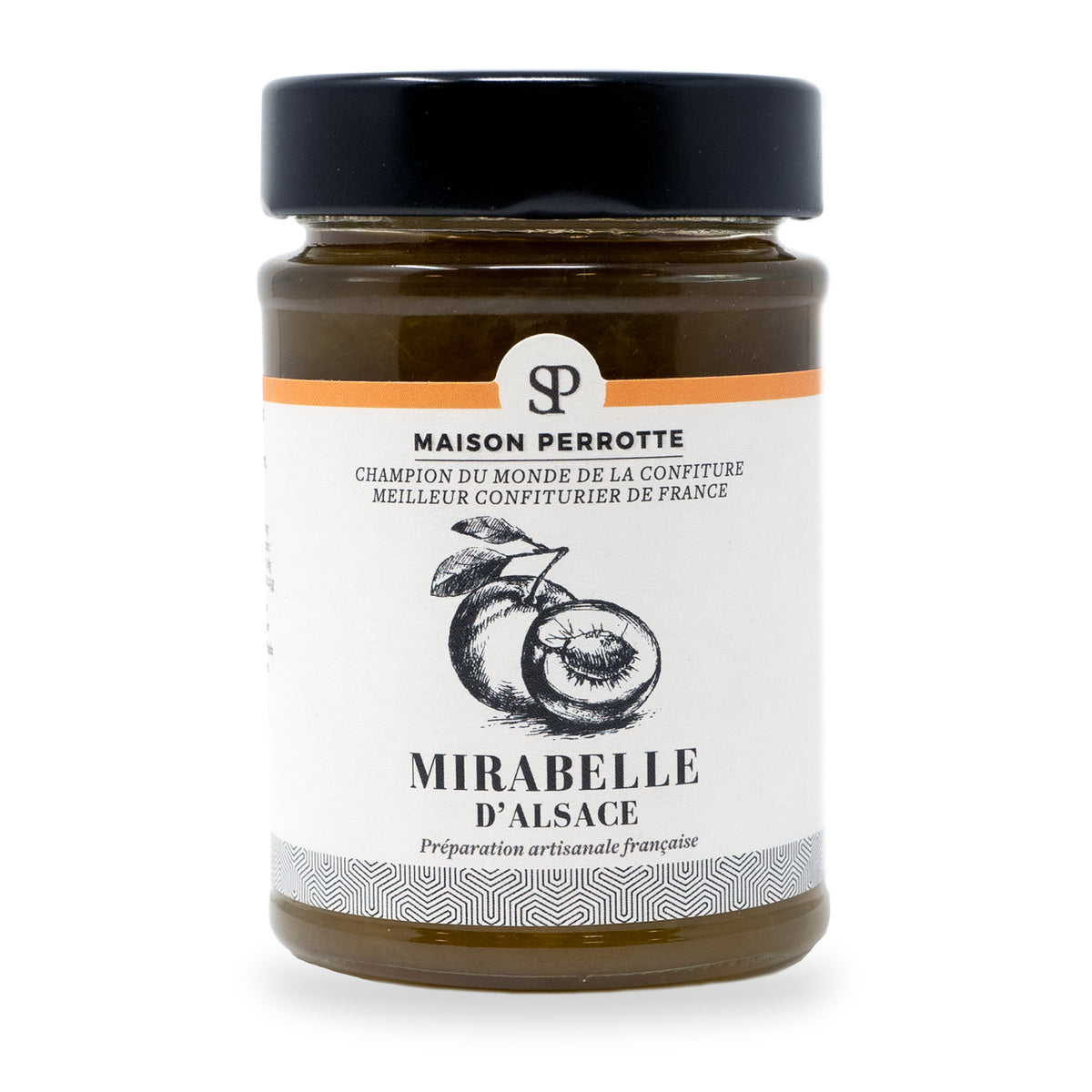 Mirabelle Plum Jam by Maison Perrotte, 210 g glass jar