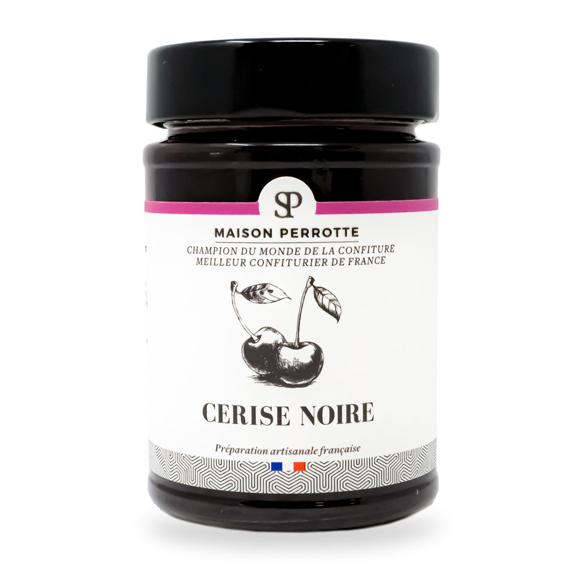 Black Cherry Jam by Maison Perrotte, 210 g glass jar