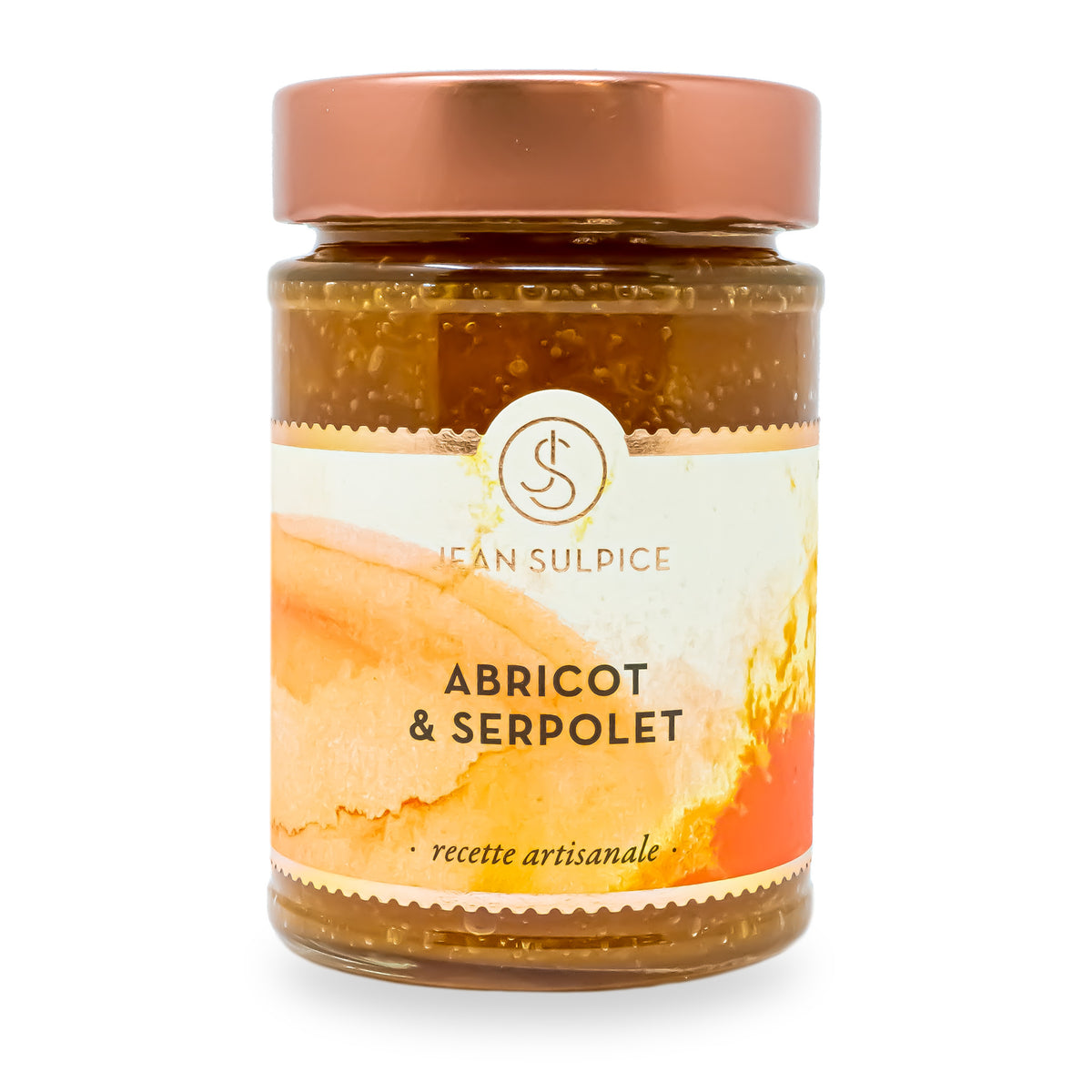 Apricot & Wild Thyme Jam by Maison Perrotte and chef Jean Sulpice, glass jar