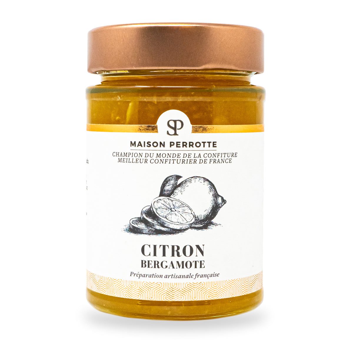 Citrus Limetta Jam by Maison Perrotte, 210 g glass jar