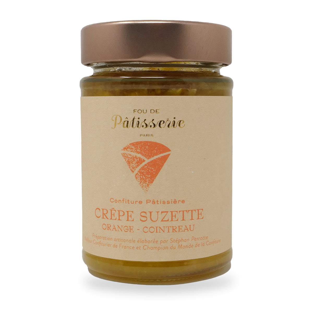 Crêpe Suzette Jam by Maison Perrotte, 210 g glass jar