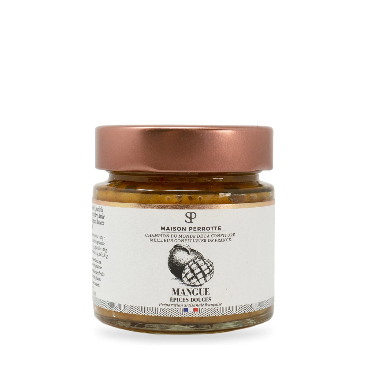 Mango Chutney by Maison Perrotte, 120 g glass jar