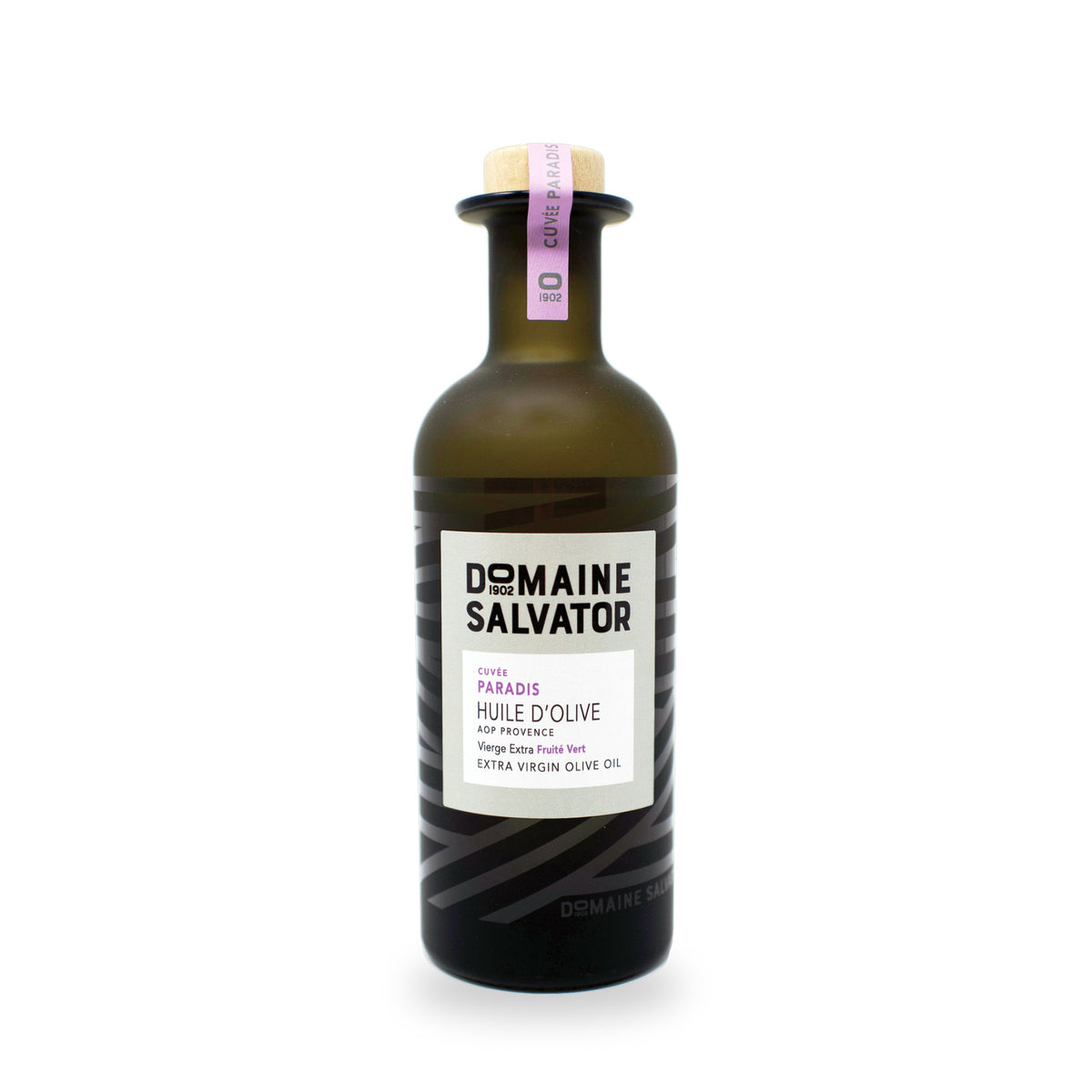 Huile d’olive Paradis du Domaine Salvator, bouteille en verre de 500 ml