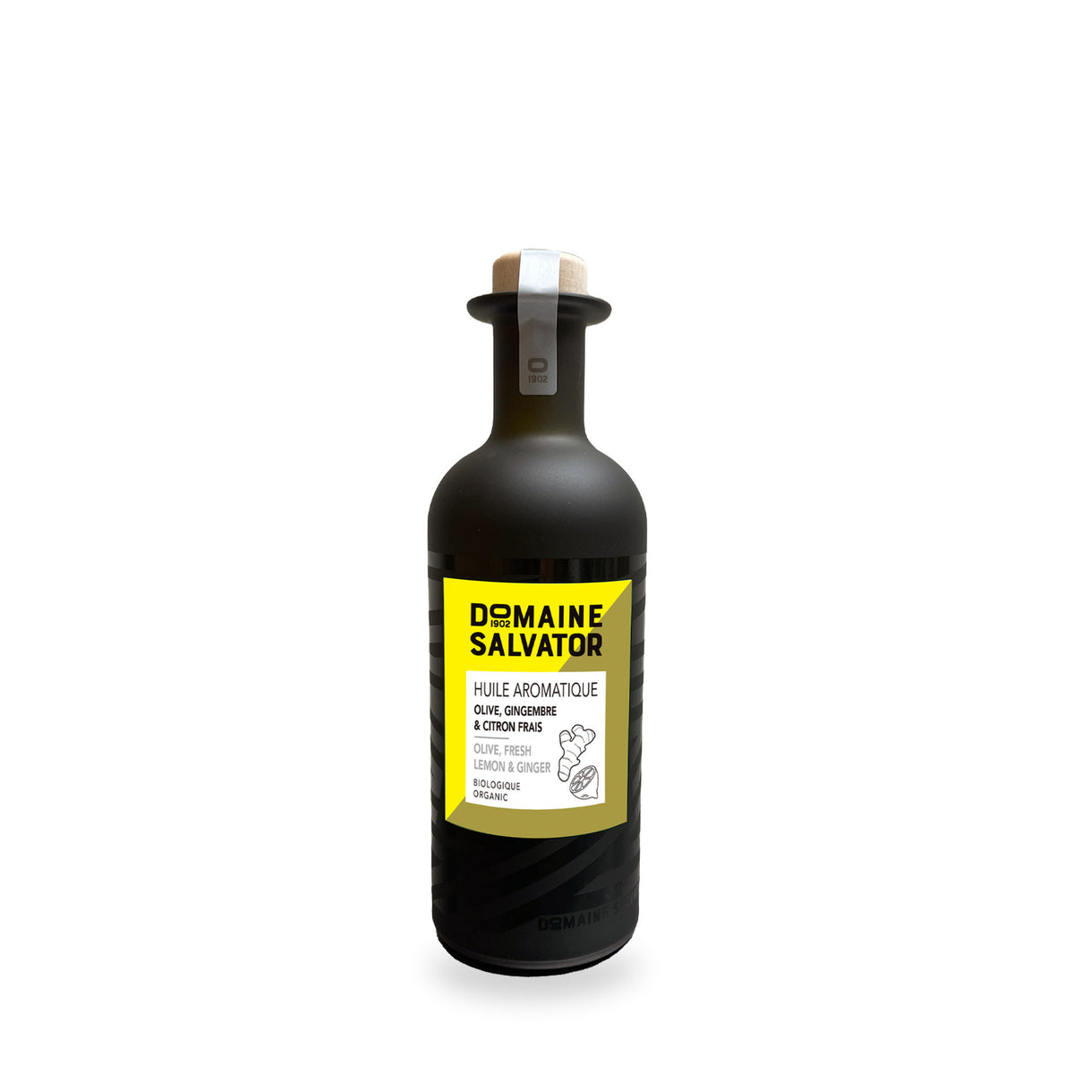 Lemon Ginger Olive Oil by Domaine Salvator, 200 ml glass bottle