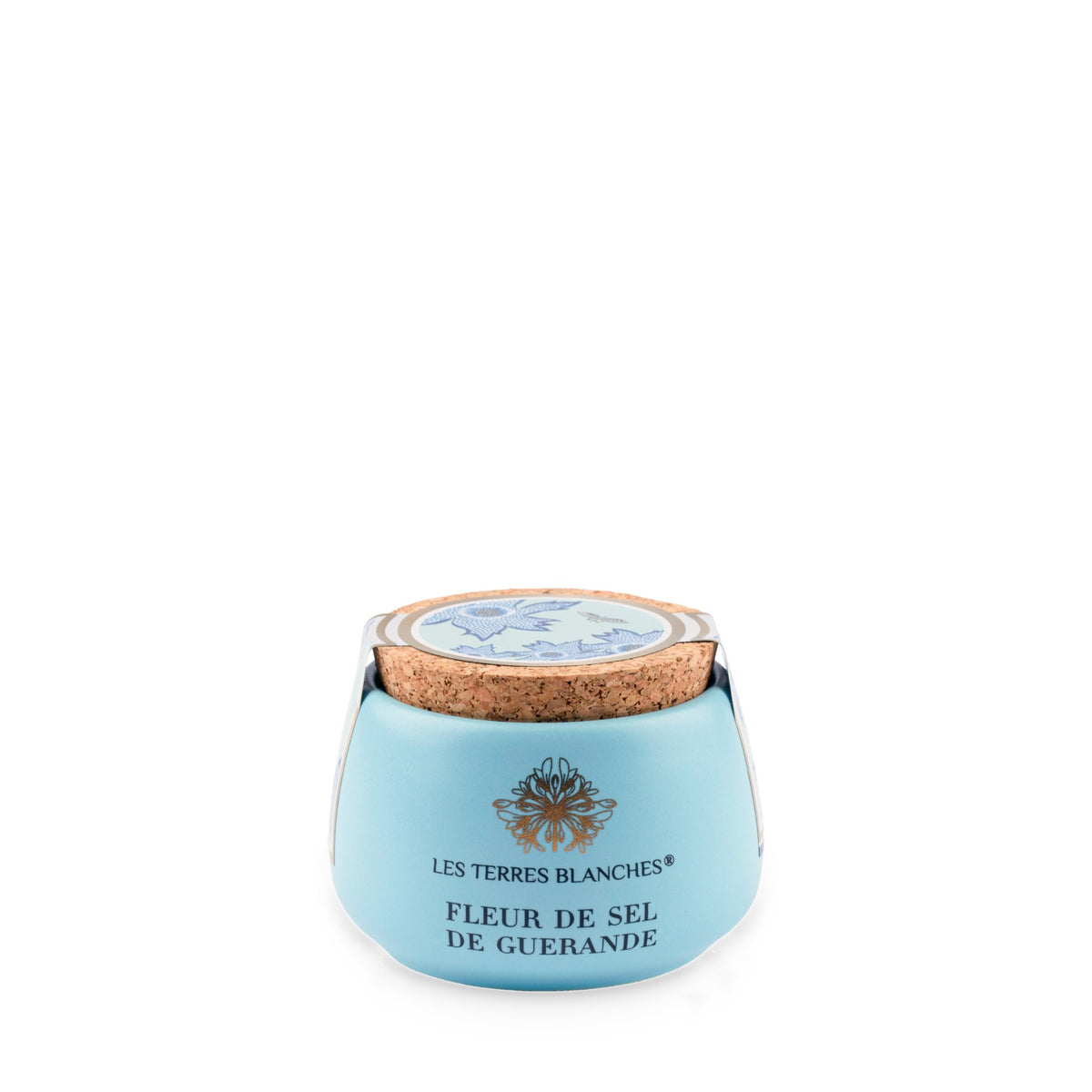 Fleur de Sel Guérande by Les Terres Blanches, small 80 g ceramic jar
